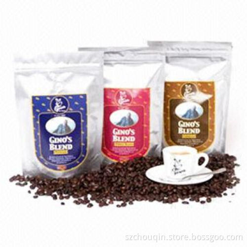 Coffee Bags with Excellent Valve, Stand Up and Side Gusset, High-oxygen Barrier, Light Barrier